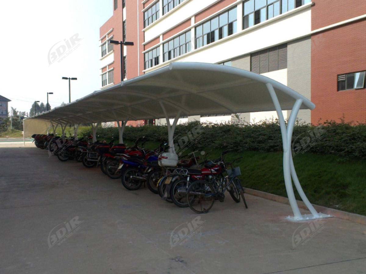 Membrane Structure Parking Shed in An Industrial Park - Guangzhou, China