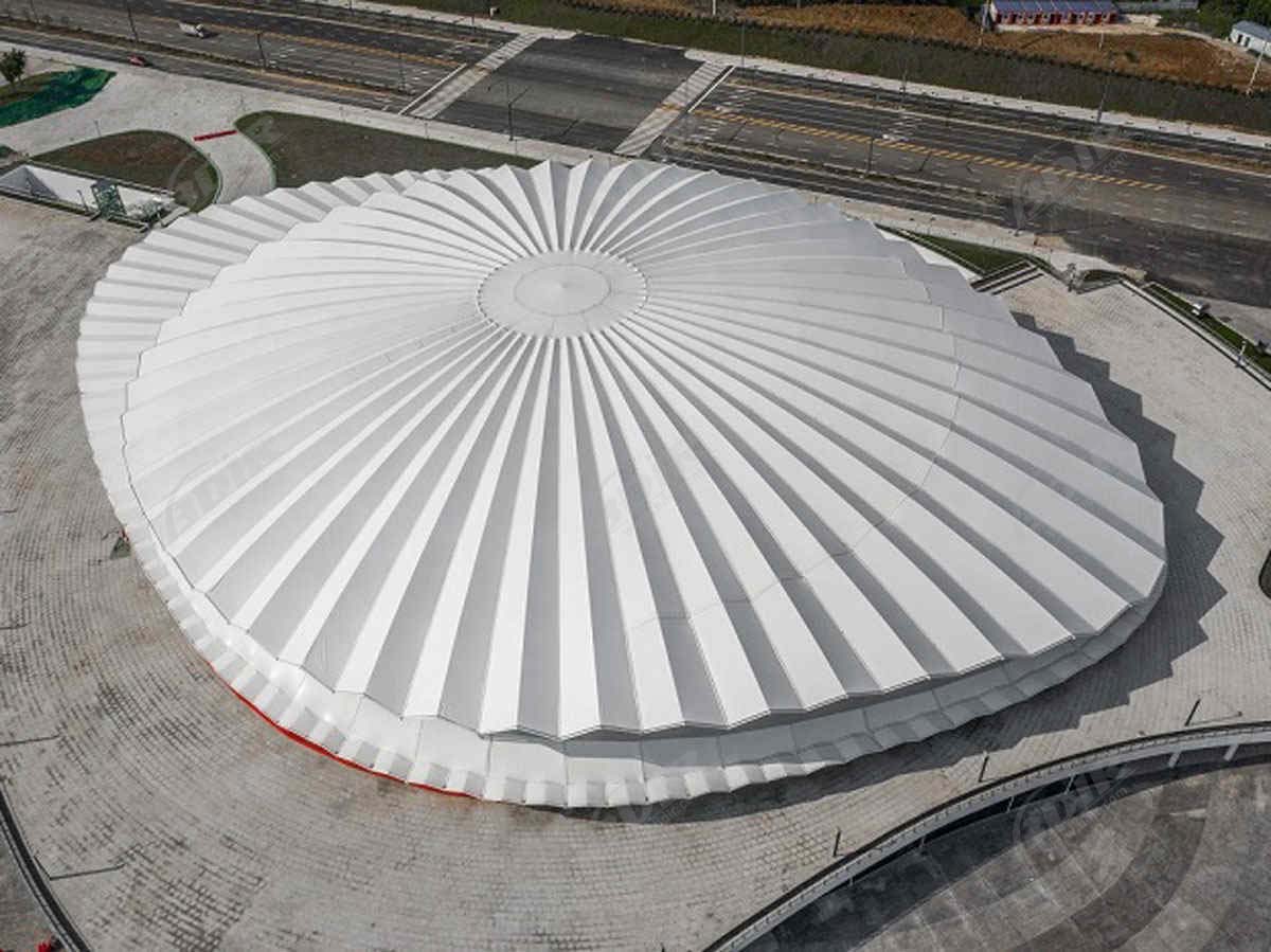 Мембранная конструкция Цзиншаньского международного теннисного турнирного центра