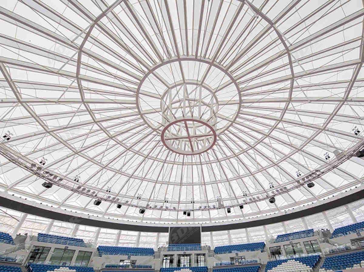 Structure Membranaire du Centre de Tournoi de Tennis International de Jingshan