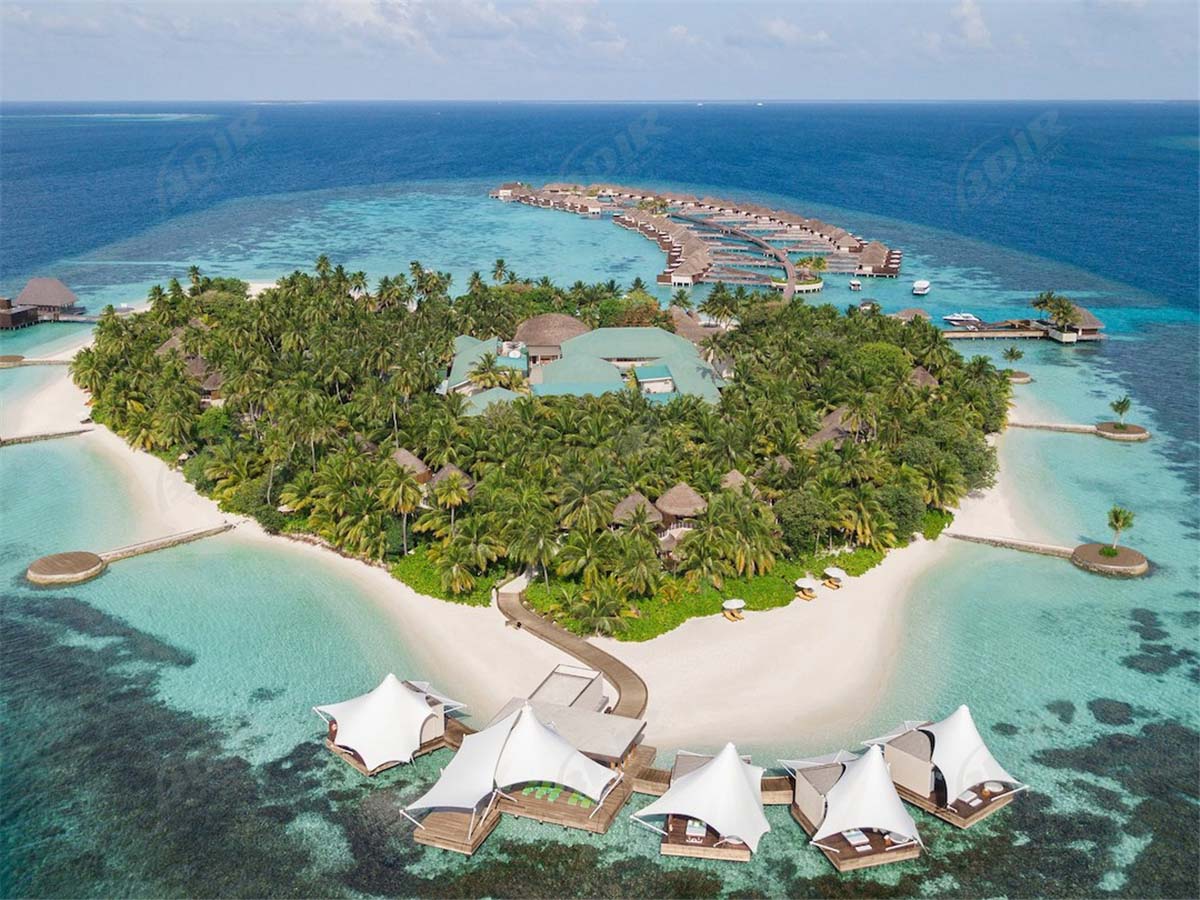 Membran Yapılar Çatı | Çadır Kulübe | Kumaş Ev - Maldivler