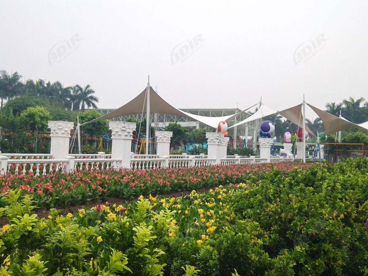 Million Sunflower Garden Tensile Canopy Structures - Nansha, China