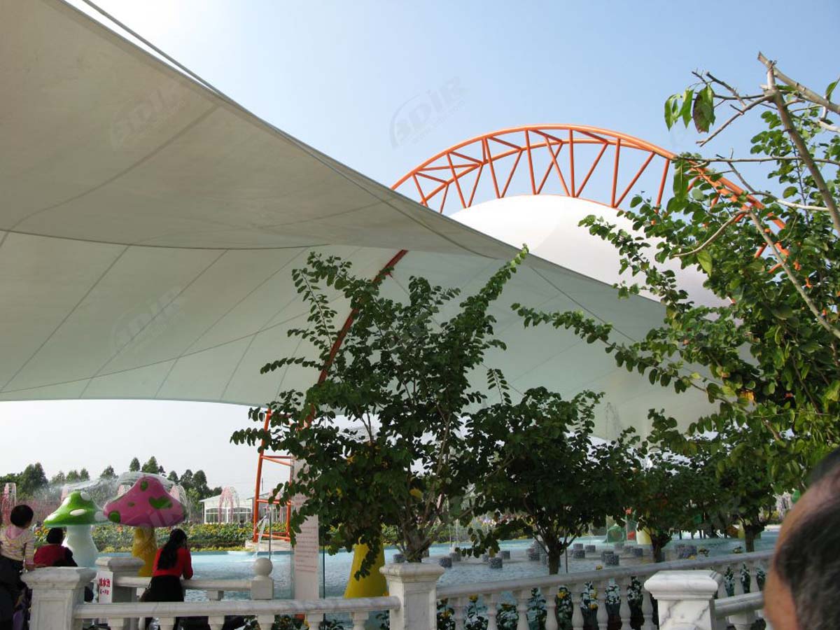 Million Sunflower Garden Tensile Canopy Structures - Nansha, China
