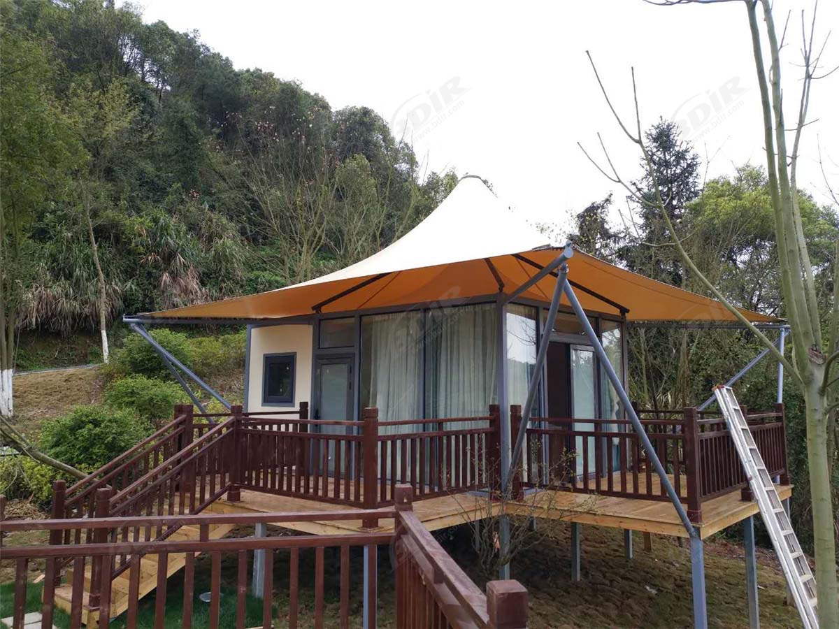 Tenda Modulare per Container & Yurta di Tela per Resort Camper & Campeggi