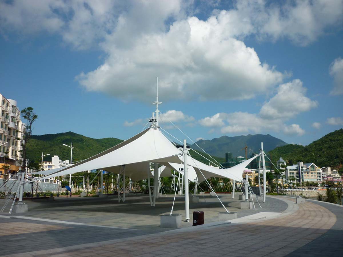 Moon Bay Plaza Hypar & Conical Tensile Structure - Shenzhen, China