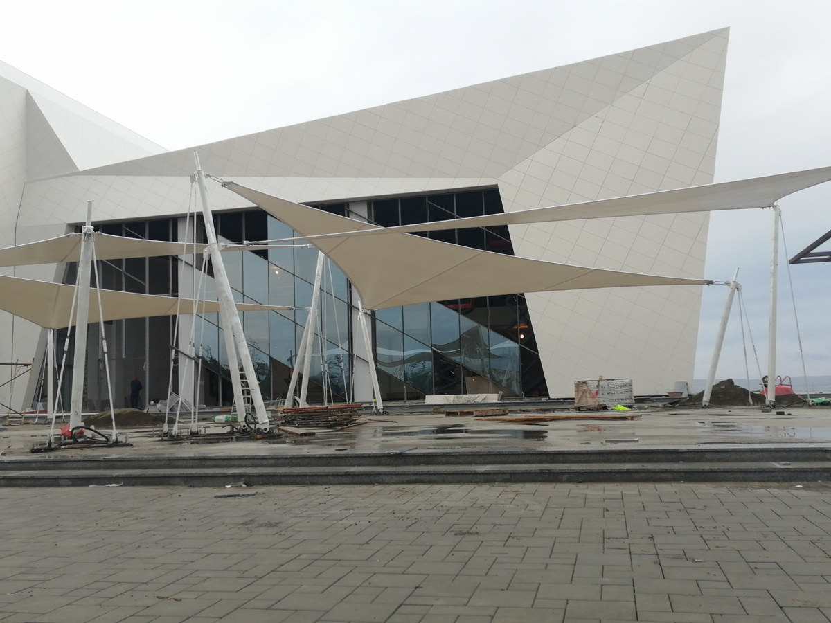 Municipal Service Building Tensile Landscape Structure-Azerbaijan