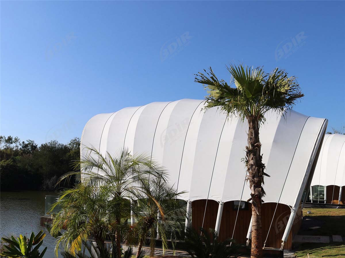 خيمة الفندق في الهواء الطلق ، كابينة الخيام منتجع الفاخرة البرية - يونان ، الصين