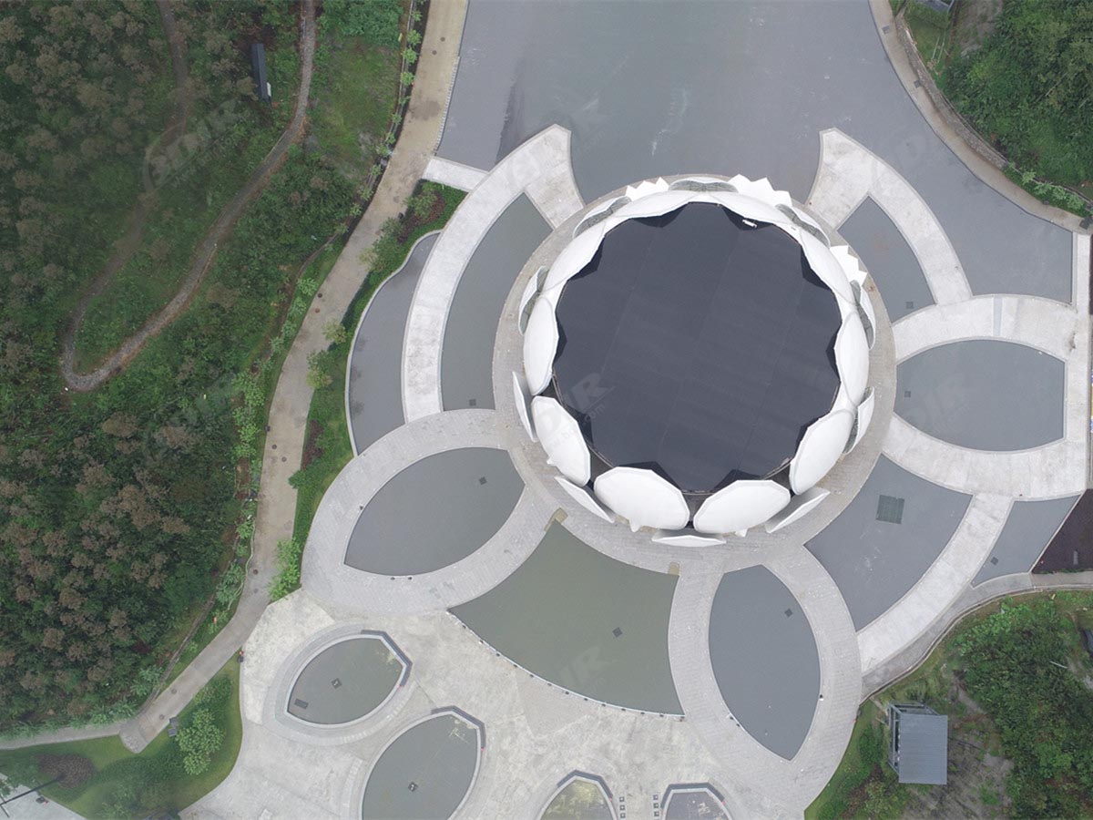 Tiyatro Sahne Çatı & Cephe Için PTFE Kumaş Gerilim Yapısı - Yunfu, Çin