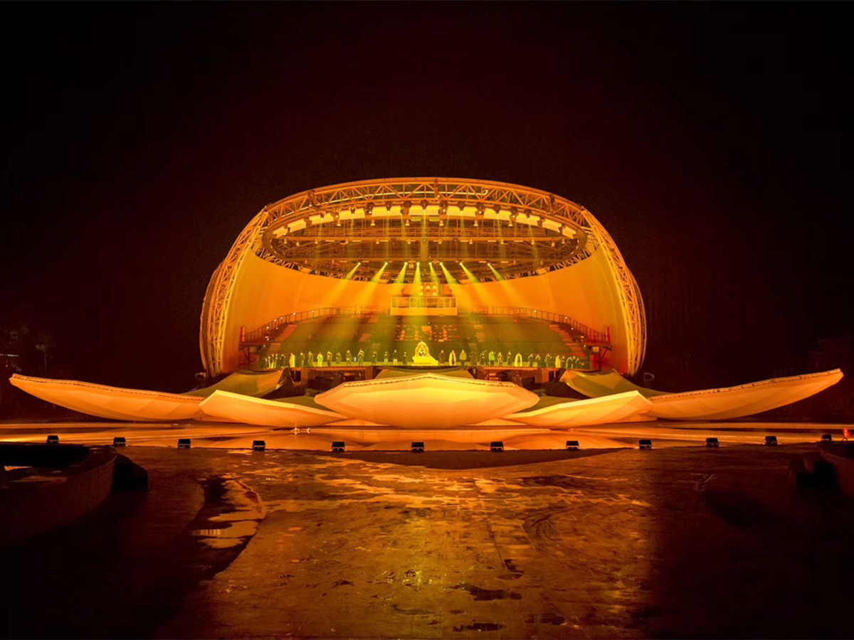 China PTFE Fabric Tension Structure for Theater Stage Roof & Facade - Yunfu, China supplier PTFE Fabric Tension Structure for Theater Stage Roof & Facade - Yunfu, China