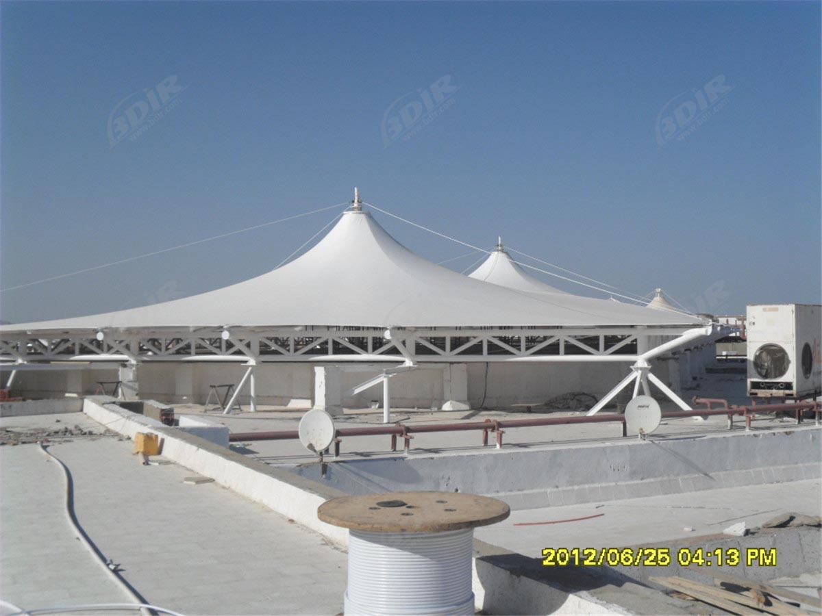 PTFE Textile Membrane Structure Commercial Roof in Sharm el-Shiekh, Egypt 