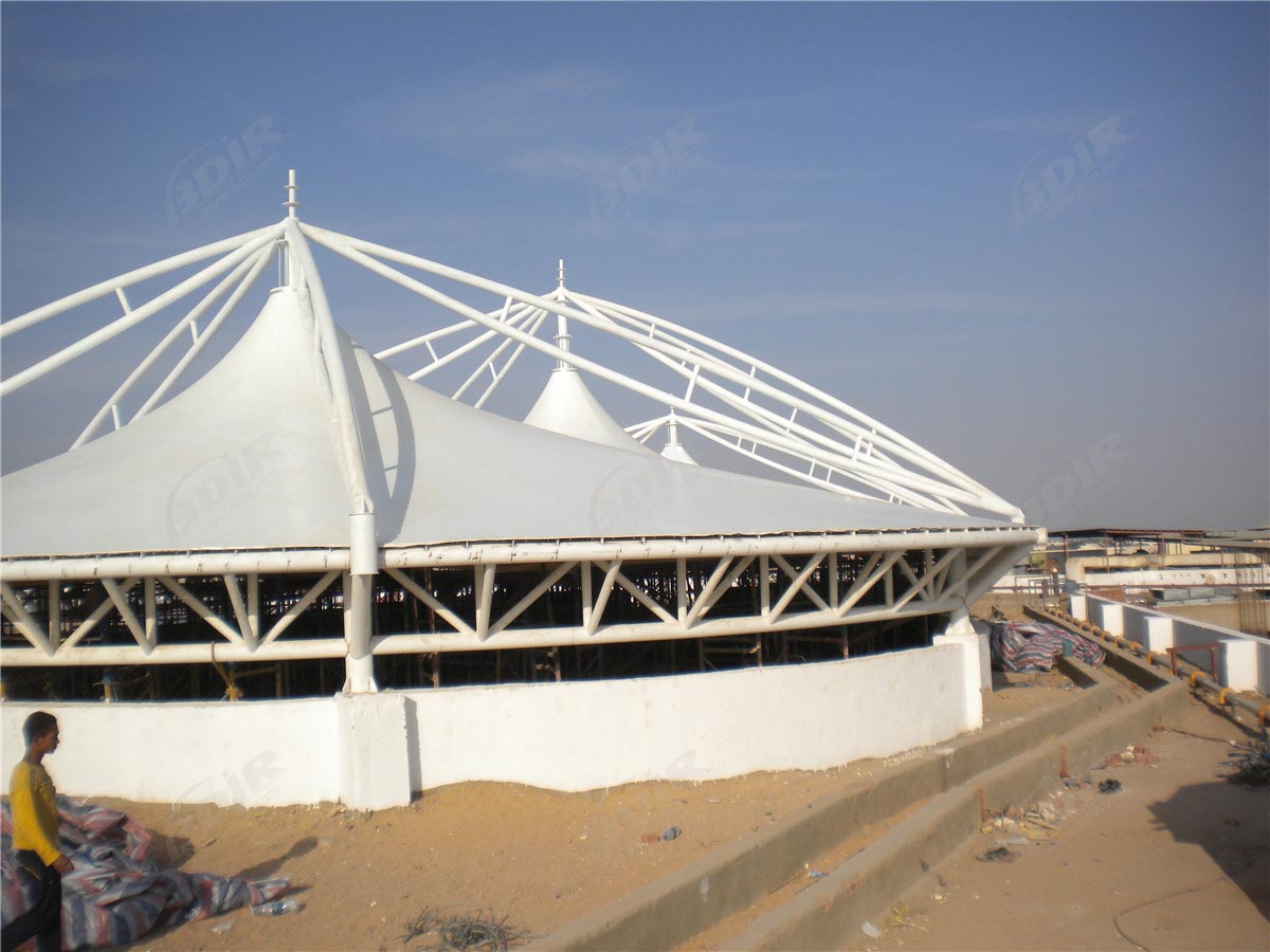 China PTFE Textile Membrane Structure Commercial Roof in Sharm el-Shiekh, Egypt supplier PTFE Textile Membrane Structure Commercial Roof in Sharm el-Shiekh, Egypt