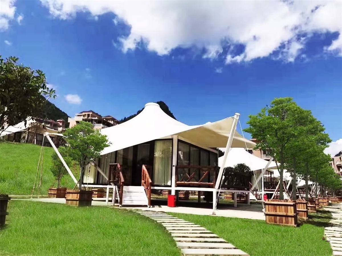 China Tienda de Techos de Tela de PVDF para Alojamiento de Resort de Camping de Lujo - Chongqing, China proveedor Tienda de Techos de Tela de PVDF para Alojamiento de Resort de Camping de Lujo - Chongqing, China