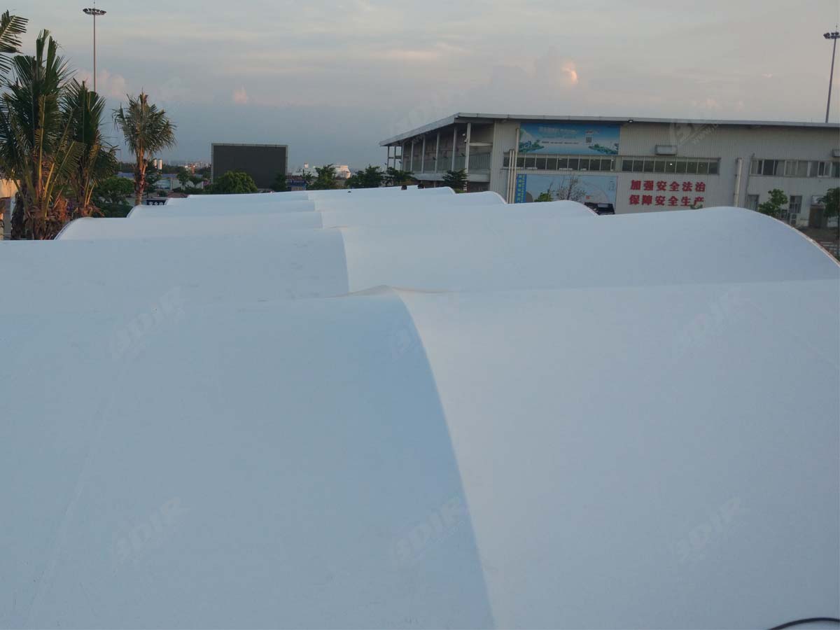 PVDF Membrane Material Tensile Structure for Booking Hall - Sanya, China