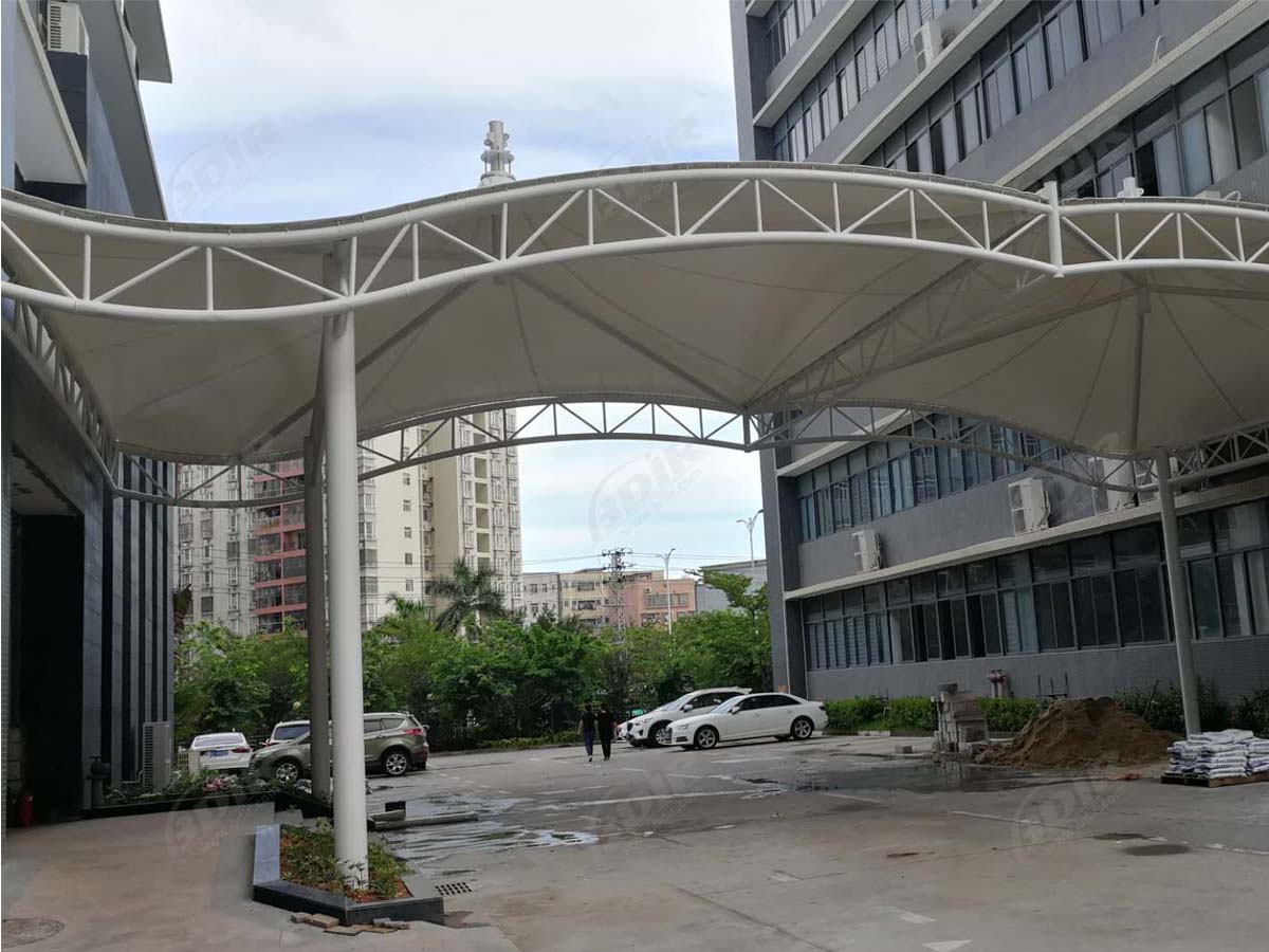 Qunyao Industrial Walkway Covering & Entrance Tensile Structure - Shenzhen, China