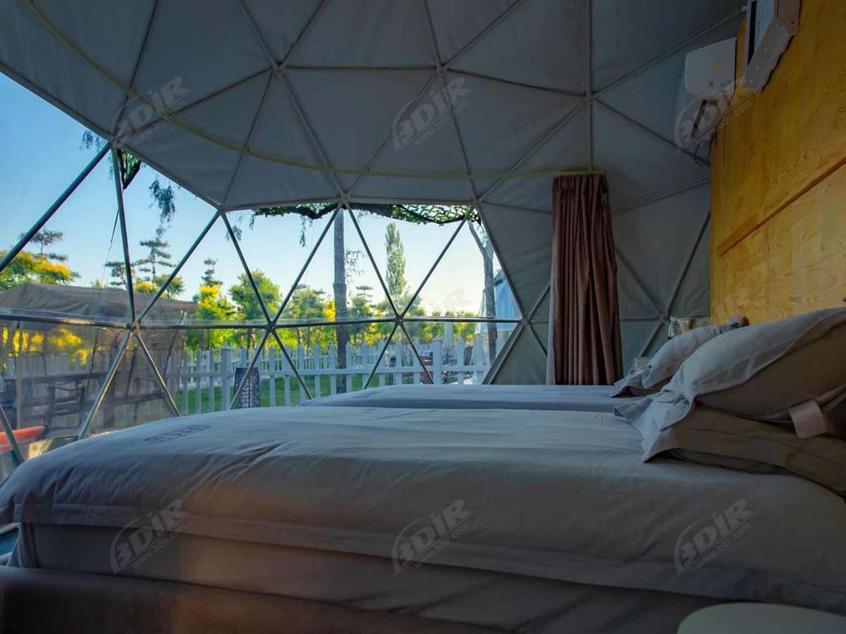 RV Parks & палаточные лагеря с геодезическим куполом