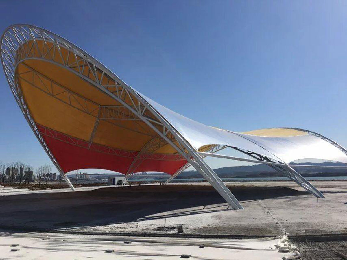 Square Landscape Membrane Structure- Hubei, China