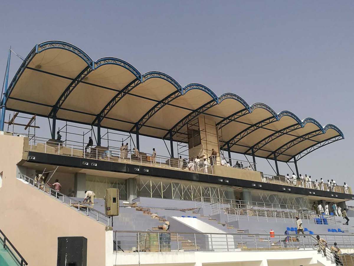 China Tribuna del Estadio Tensil Techo Estructura - Jartum, Sudán proveedor Tribuna del Estadio Tensil Techo Estructura - Jartum, Sudán