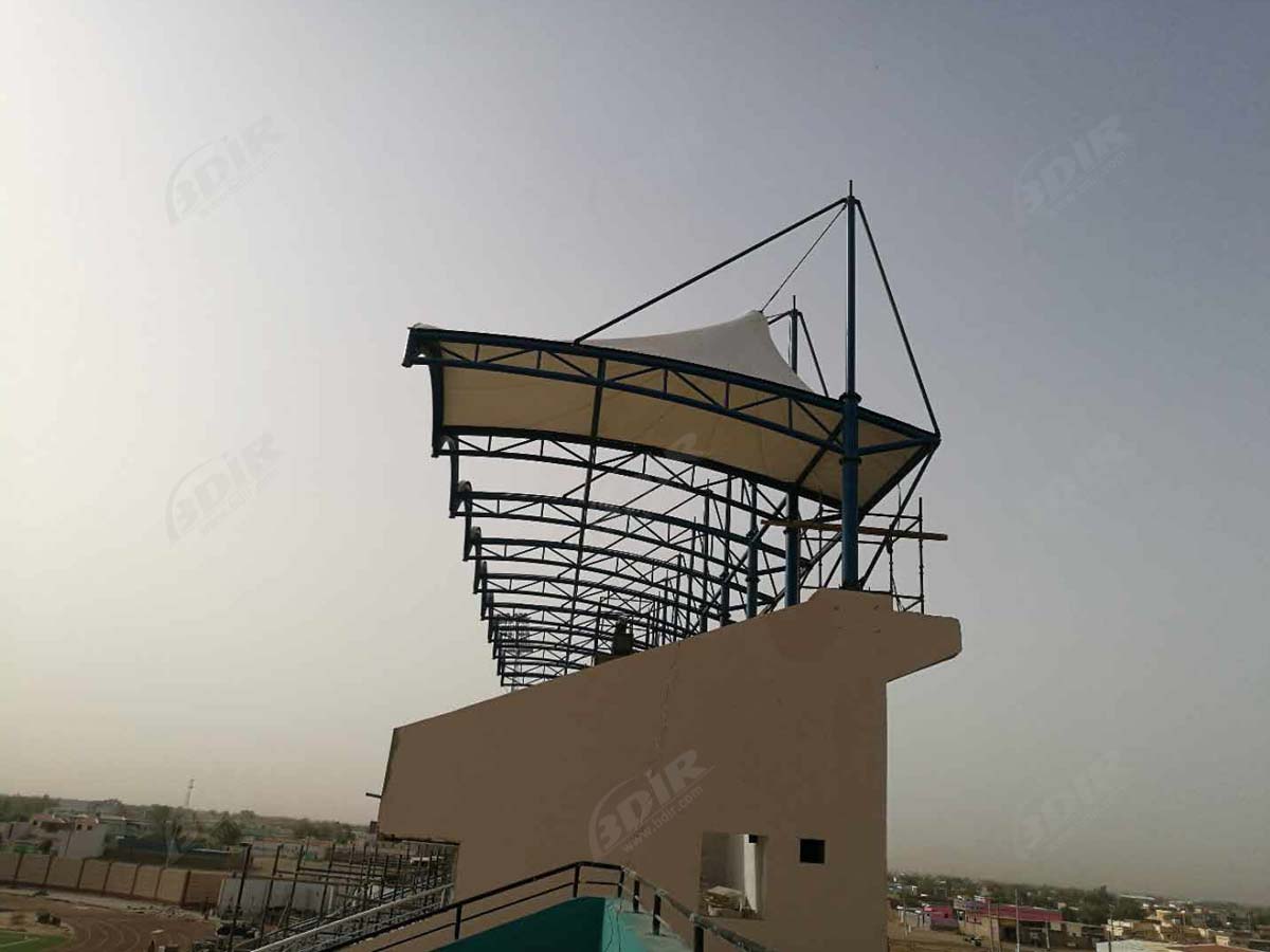 Tribuna del Estadio Tensil Techo Estructura - Jartum, Sudán