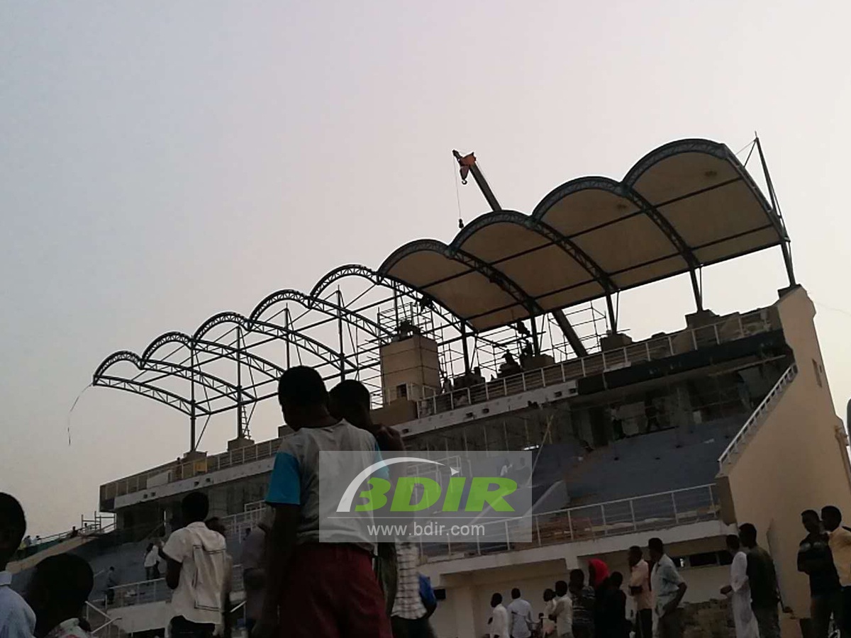 Stadium Grandstand Tensile Canopy Structure - Khartoum, Sudan