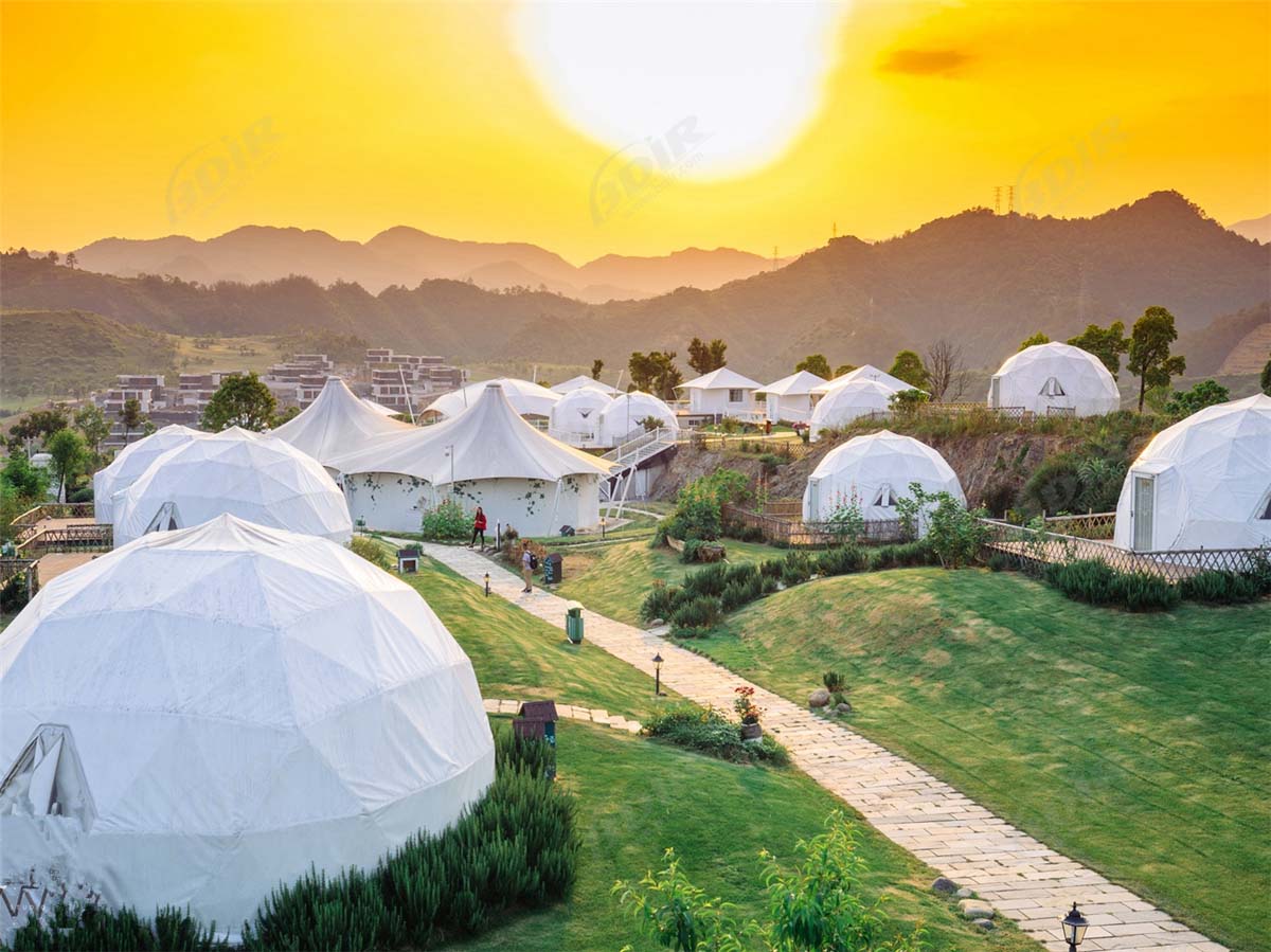 Hotel di Lusso Sostenibile con Tenda a Cupola di Lusso per Resort sul Lago Qiandao