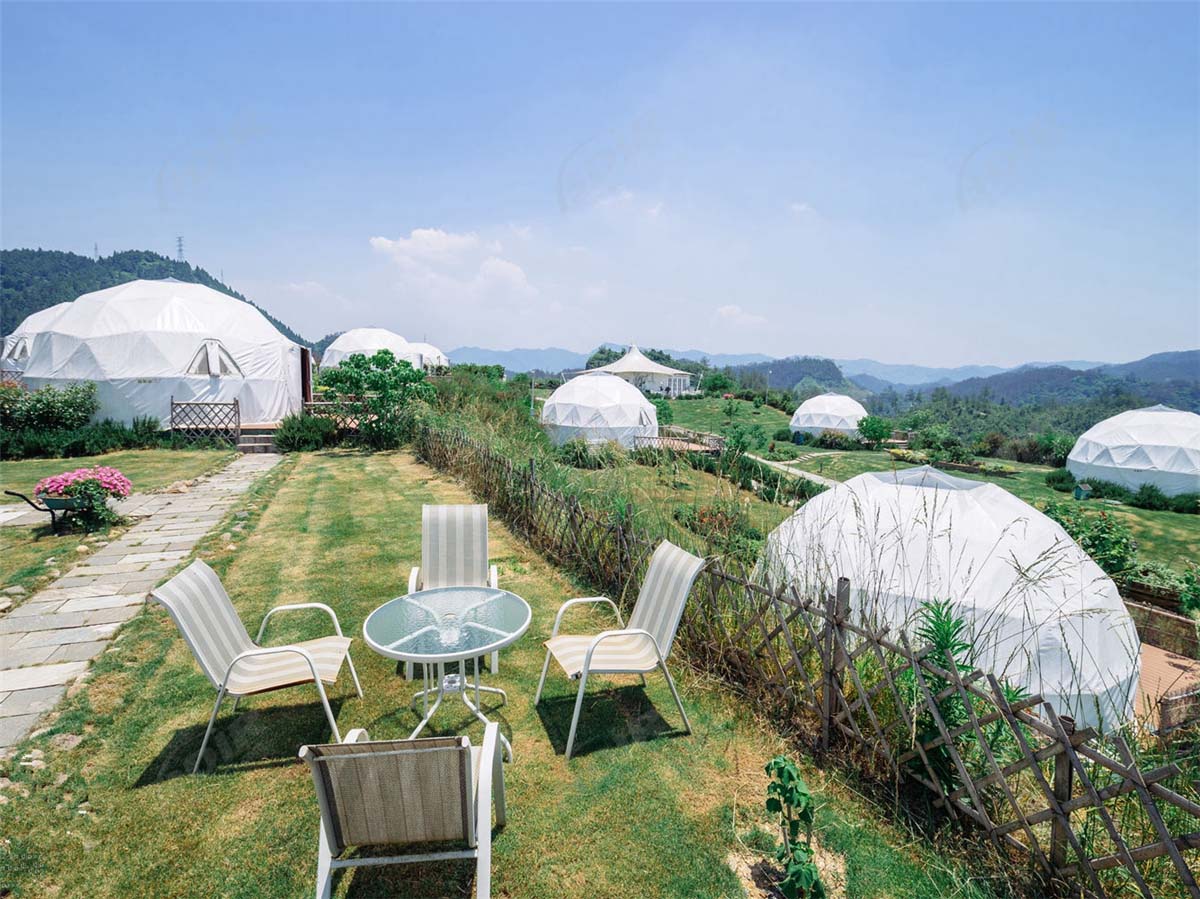 устойчивый дикий роскошный купольный отель купола для курорта озера циандо