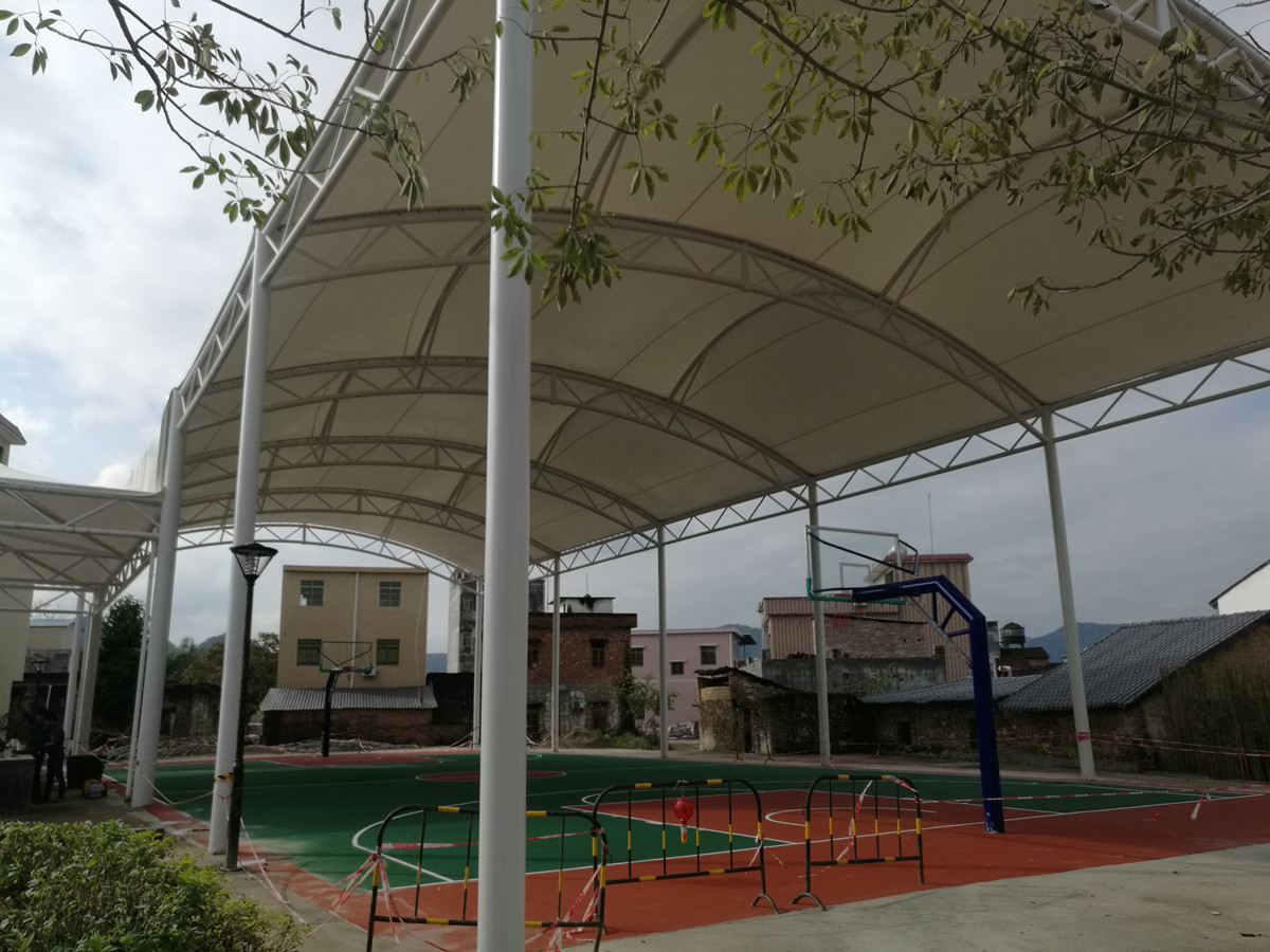 Estrutura de Tração de Quadra de Basquete / Quadra Externa / Quadra de Badminton-Qingyuan, Guangdong