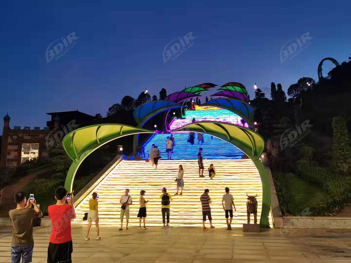 Estructura de Tracción del Hermoso Lugar Escénico de La Garganta de Huangteng en Qingyuan, China