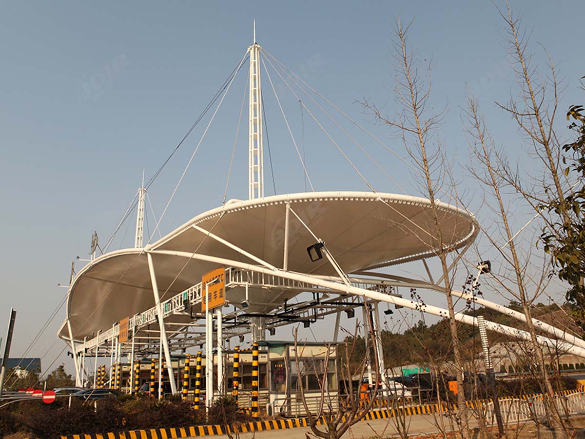 Struktur Tarik untuk Stasiun Tol Jalan Tol Bandara - Changsha, Cina