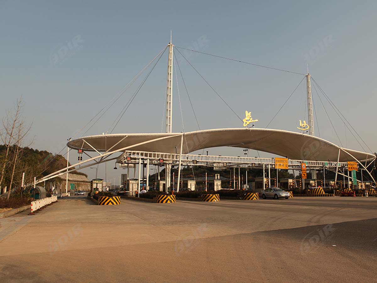 Struktur Tarik untuk Stasiun Tol Jalan Tol Bandara - Changsha, Cina