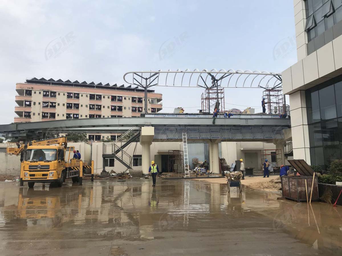 Estructura de Tela Extensible para La Estación de Tren Ligero del Grupo BYD - Shenzhen, China