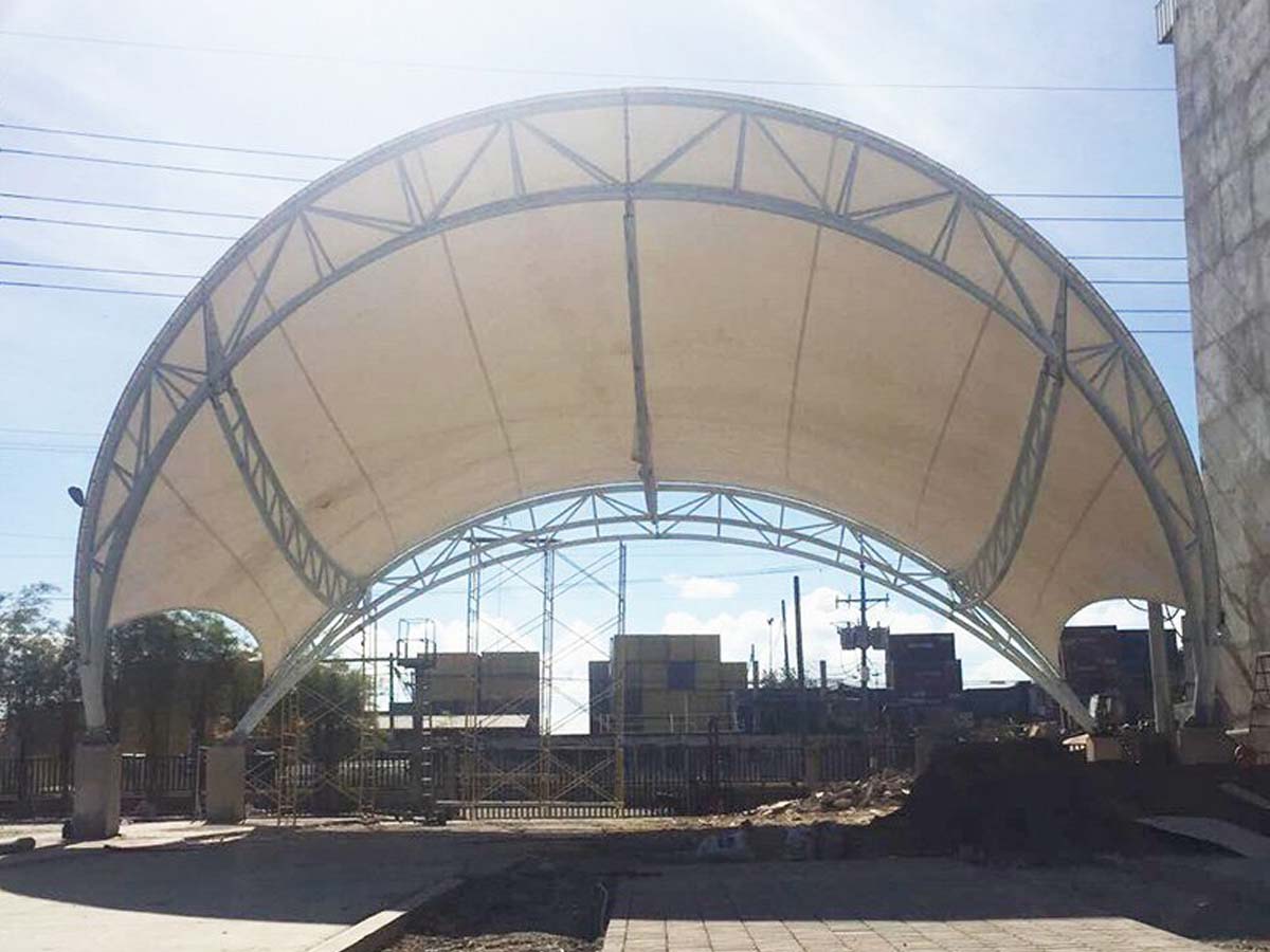 Structure de Toit Tendu pour Commercial Plaza - Manille, Philippines