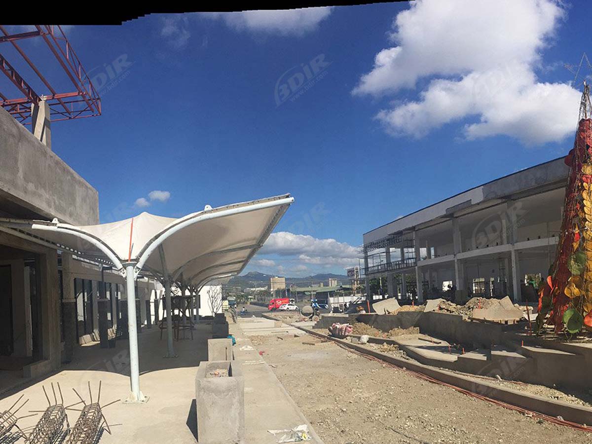 Tensile Roof Structure for Commercial Plaza - Manila, Philippines