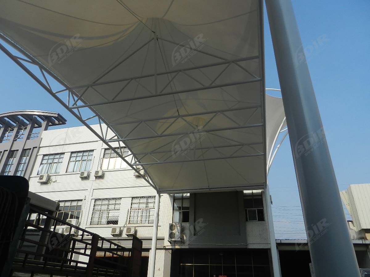 Estrutura de Telhado Tensionado para Entrada e Portão, Gree Group - Zhuhai, China