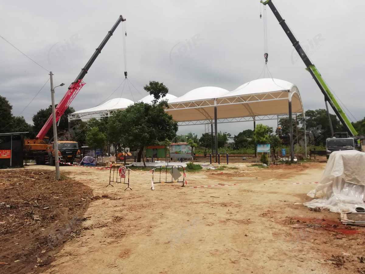 Struktur Ketegangan Stadion dan Stadion Untuk Kerai dan Hujan-Jieyang, Guangdong