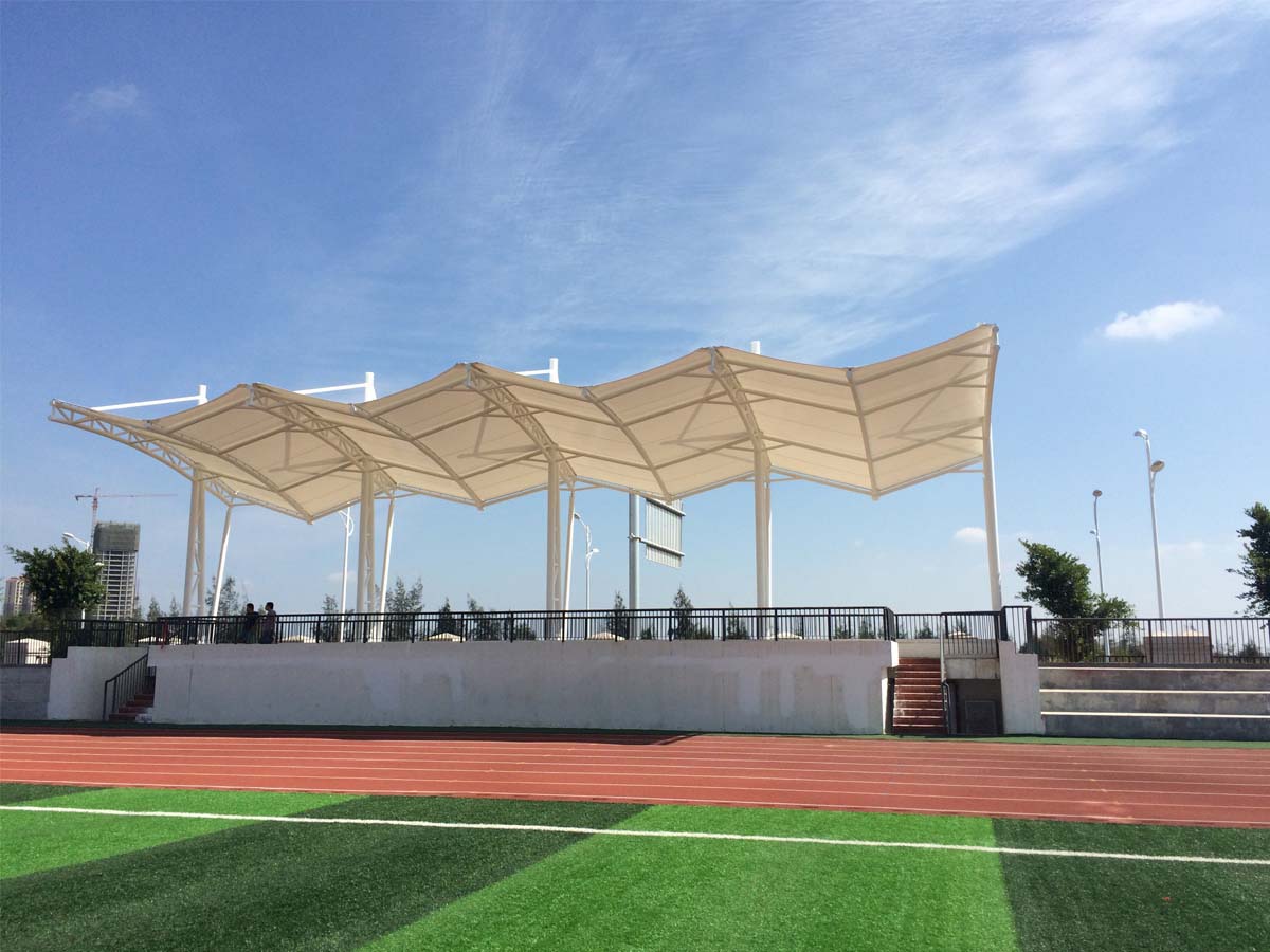 Structure en Tissu de Cinquième École Secondaire pour le Stade de Football - Quanzhou, Chine