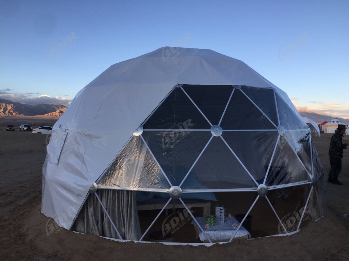 Edificios en Forma de Cúpula de Burbuja | Tienda de Cúpulas Para Acampar En El Desierto - Qinghai, China