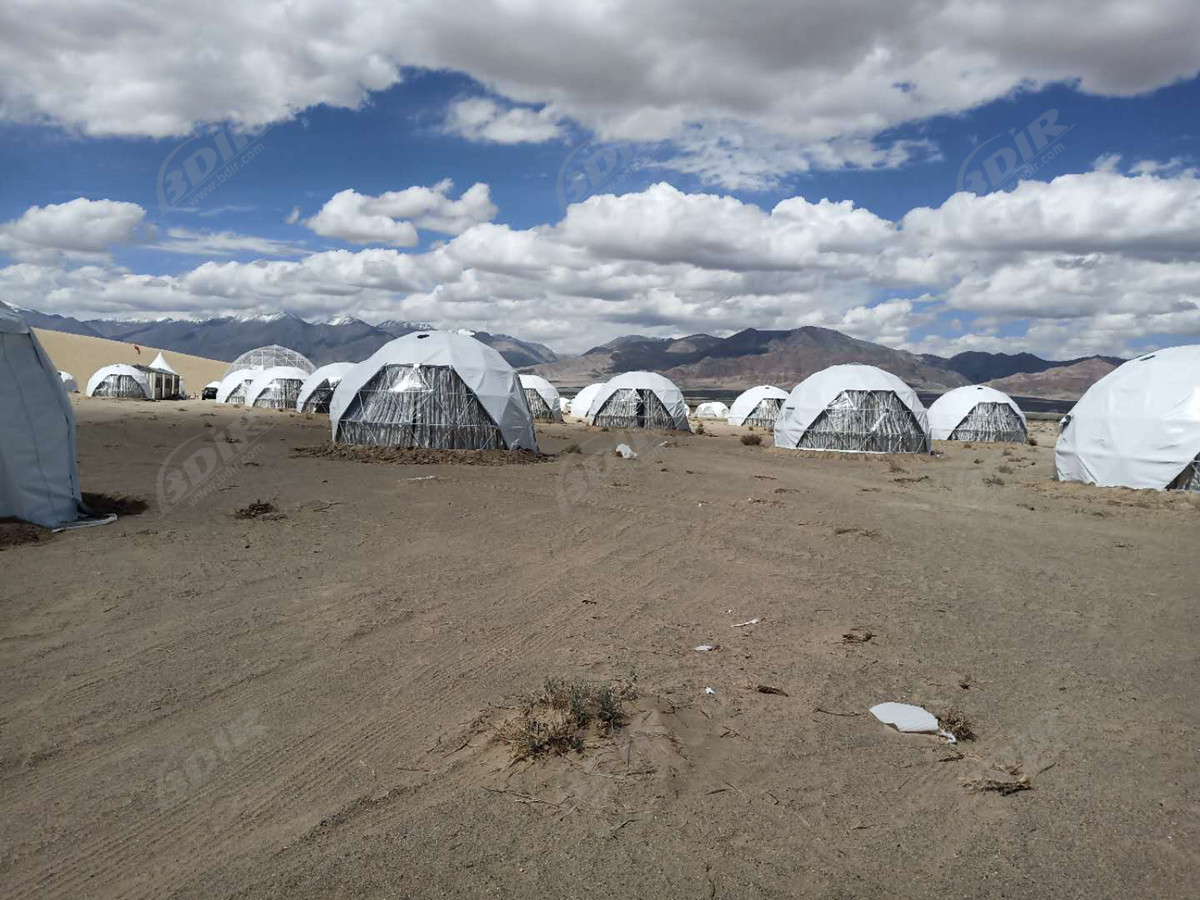 Bangunan Berbentuk Kubah Gelembung | Tenda Kubah Berkemah Gurun - Qinghai, Cina