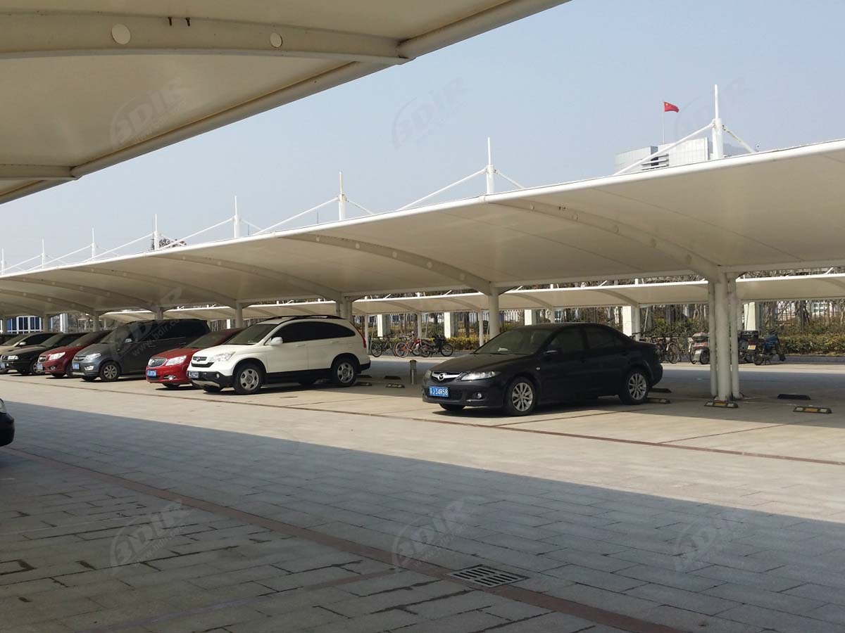 Struktur Atap Parkir Mobil untuk Desain Arsitektur Cina dan Lembaga Penelitian