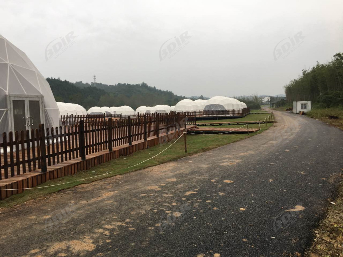 Edifícios em Forma de Cúpula Ao Ar Livre | Barraca de Camping de Bolhas - Hunan, China