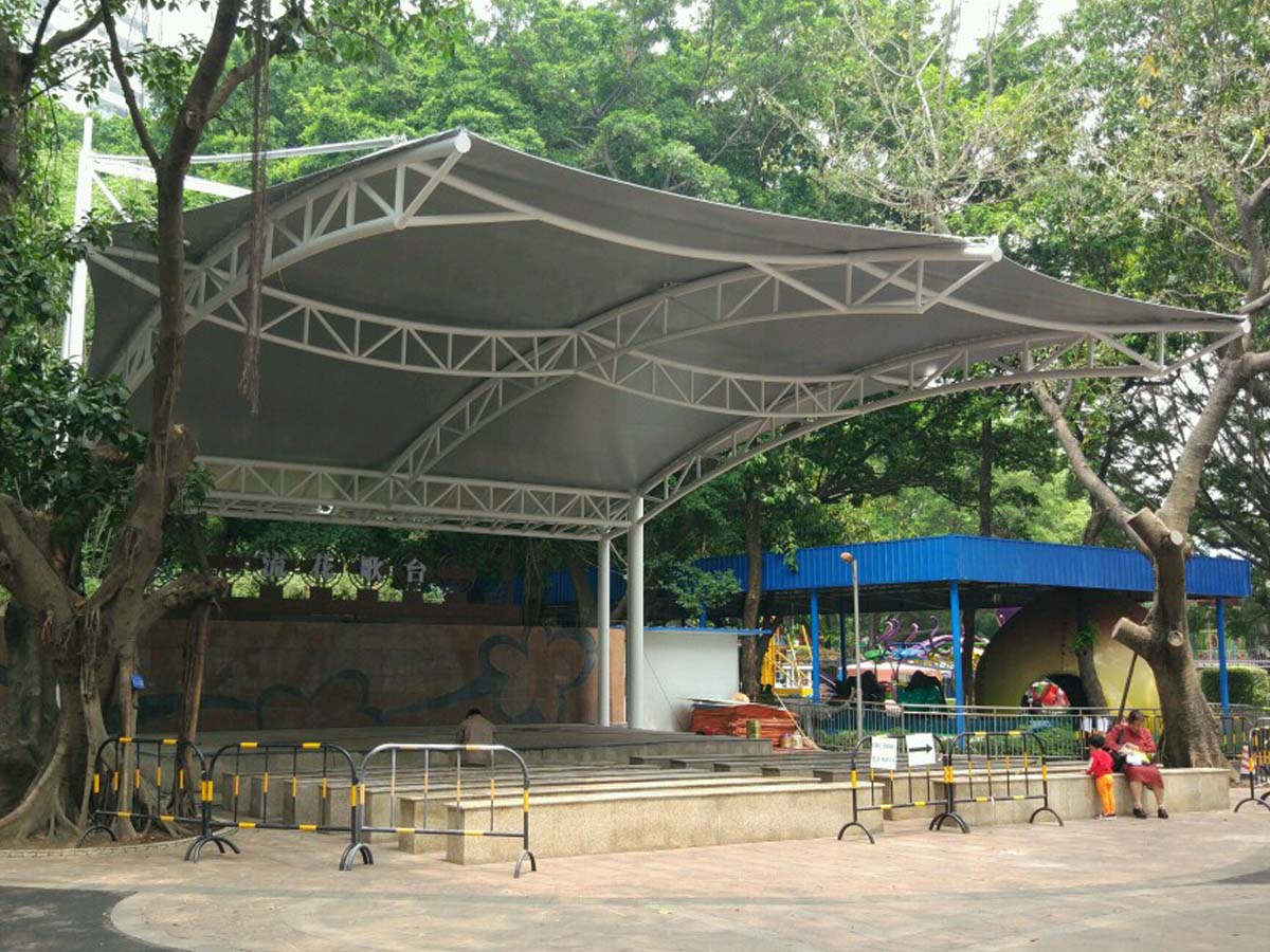 Estructura del Dosel Extensible del Parque y Recreación del Lago Liuhua - Guangzhou, China