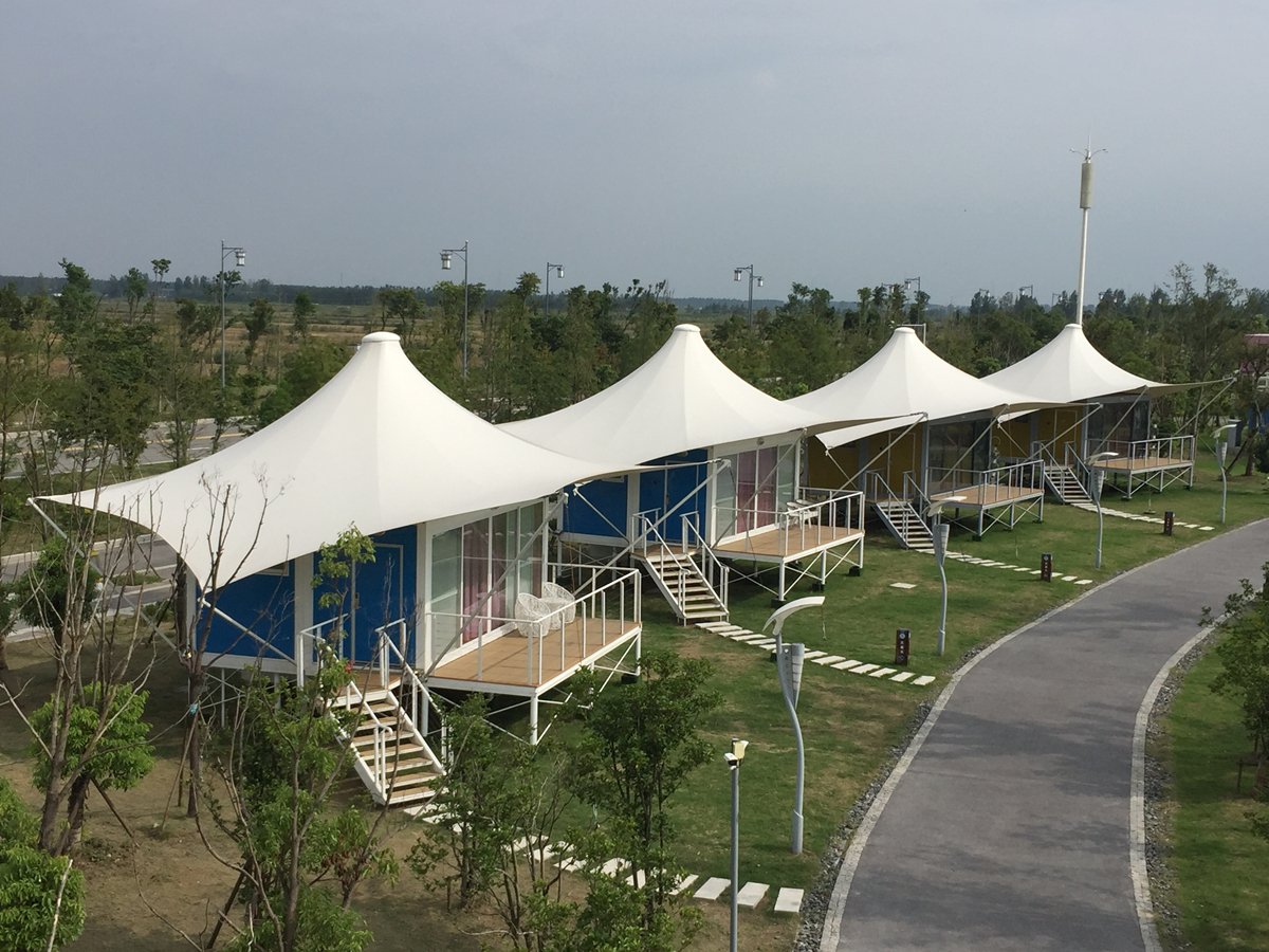 Tenda Wadah Modular & Kanvas Yurt Untuk Resor RV & Situs Kamp