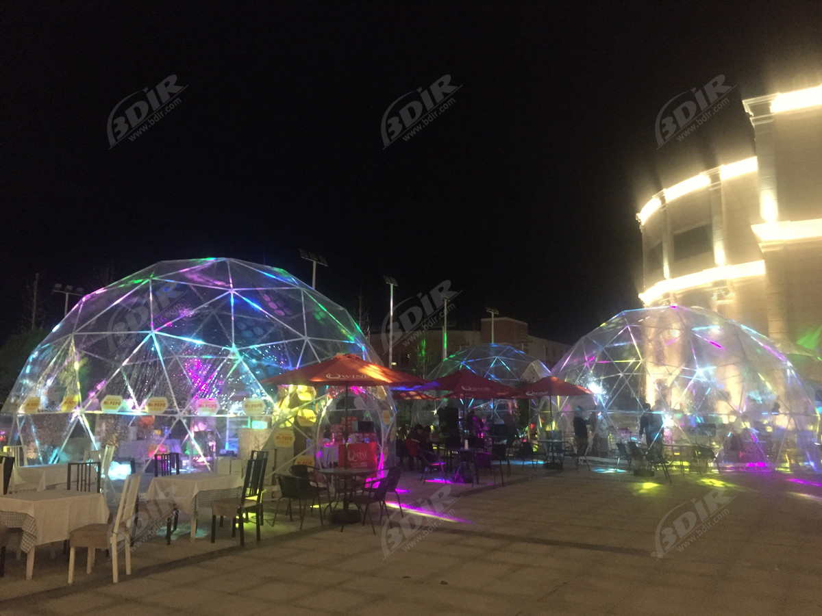 Outdoor Geodesic Roof Construction | Steel Exhibition Tent - Zhenjiang, China