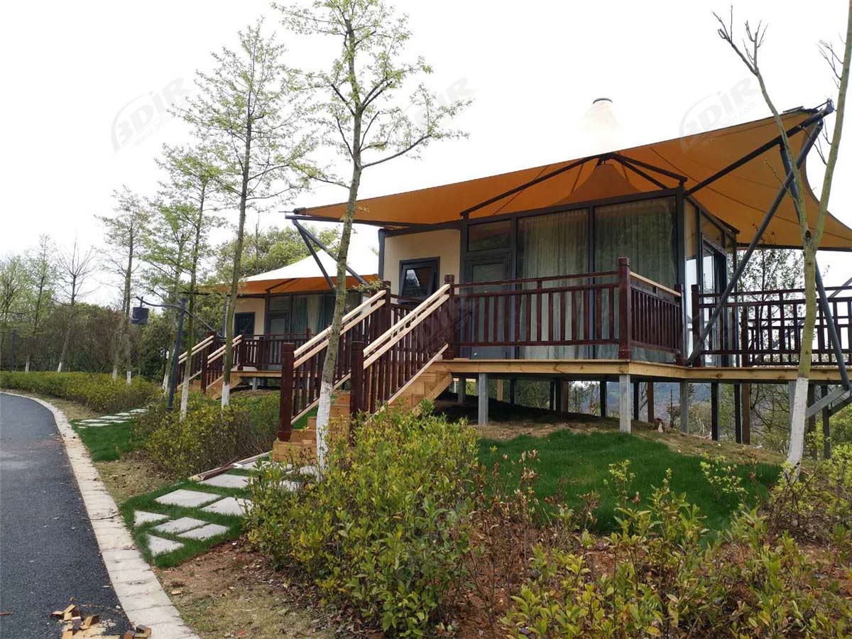 Villas Préfabriquées Tente Glamping Homes & Green Lodge Cabin Kits - Yichun