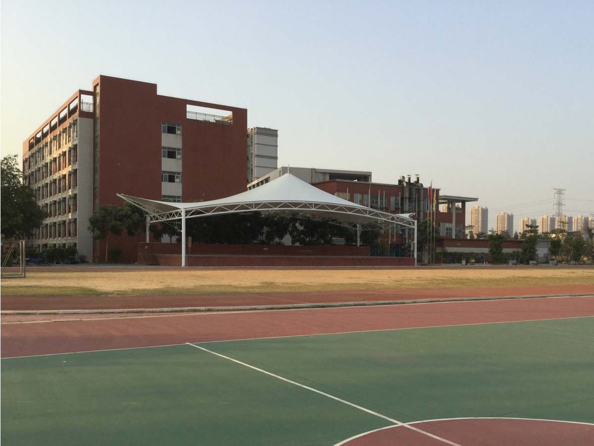 Spectator Grandstands Fabric Tensile Structure - Longyan Liandong Middle School