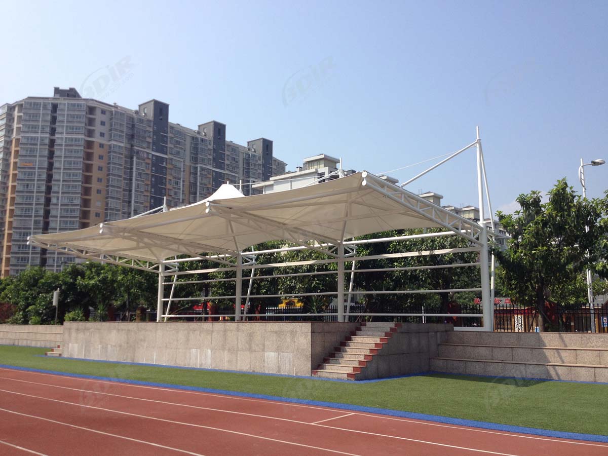 Spectator Grandstands Fabric Tensile Structure - Longyan Liandong Middle School