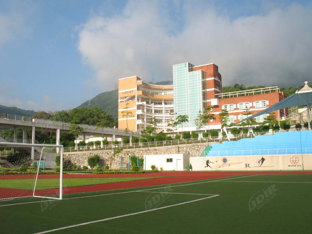สนามกีฬาและโครงสร้างแรงดึงอัฒจรรย์ของโรงเรียนสอนภาษาต่างประเทศเซินเจิ้นประเทศจีน