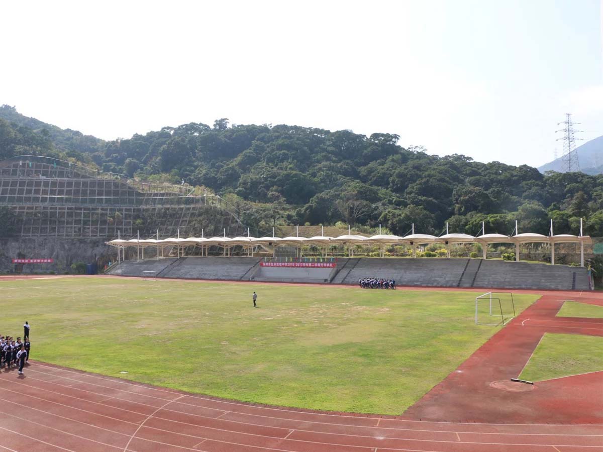 Struktur Tarik Grandstands untuk Sekolah Menengah Atas Yantian Shenzhen, Cina