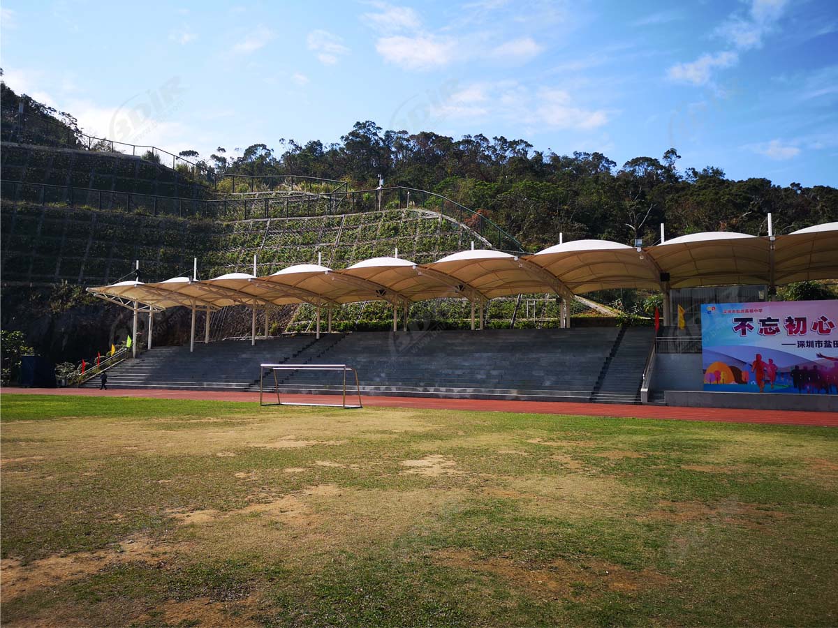 Tensile Grandstands Structure for Shenzhen Yantian Senior Middle School, China