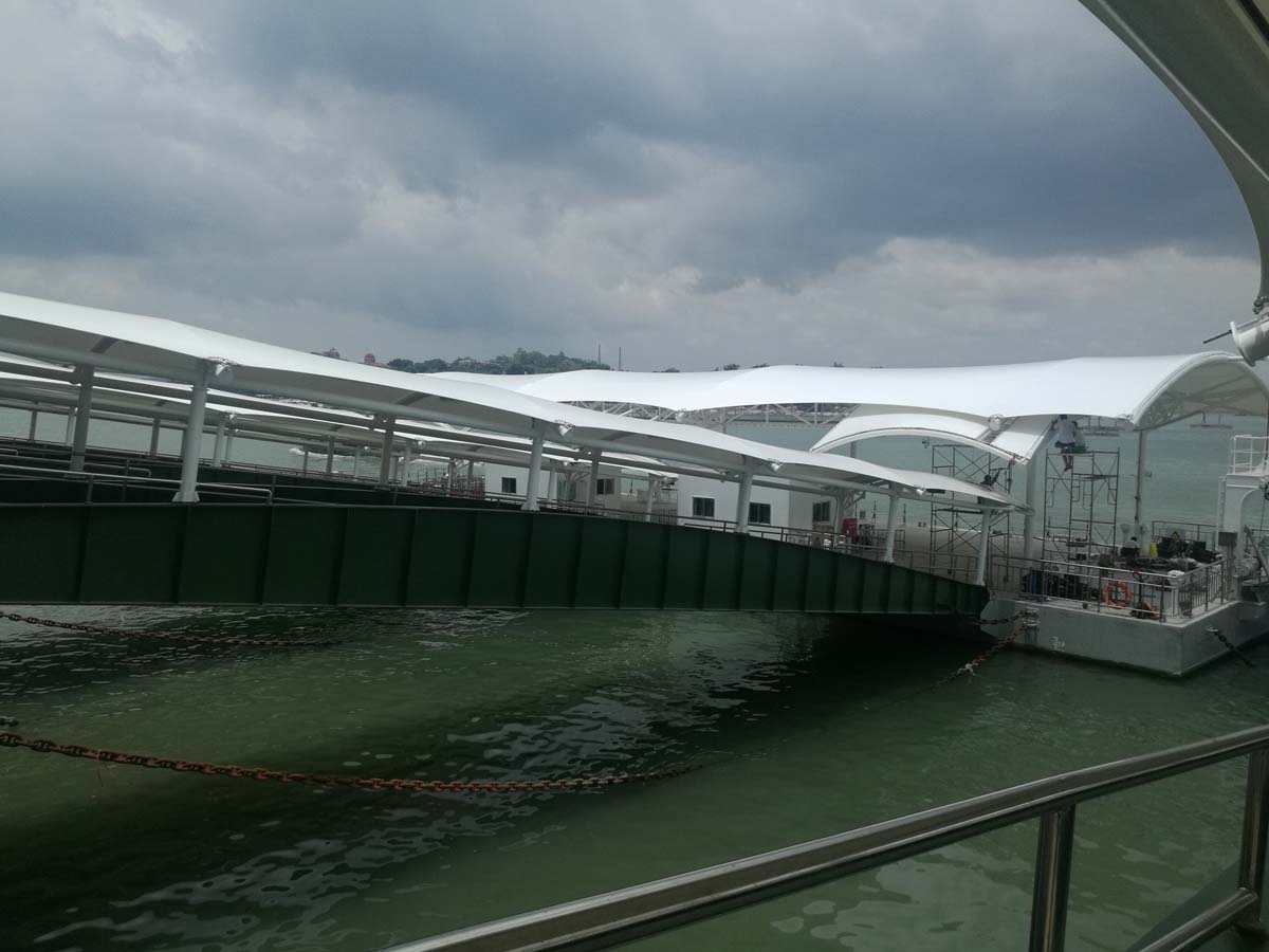 Tensile Fabric Structure for Ferry Terminal Walkway - Xiamen, China