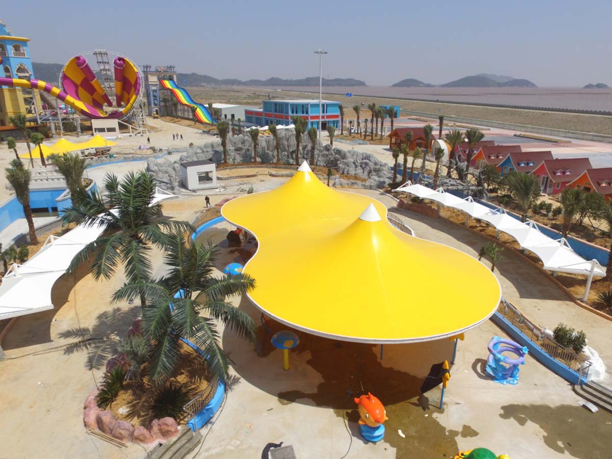 Tensile Fabric Structure for Outdoor Water Parks - Ningbo, China