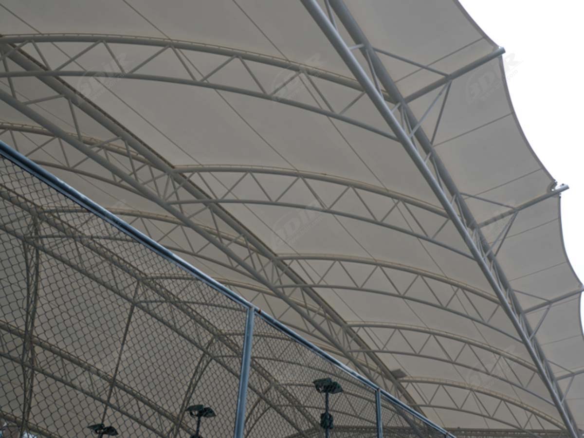 Tensile Fabric Structure for Tennis Court - Tianjin, China